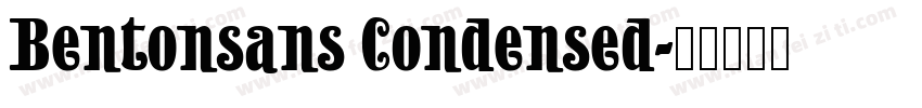 Bentonsans Condensed字体转换